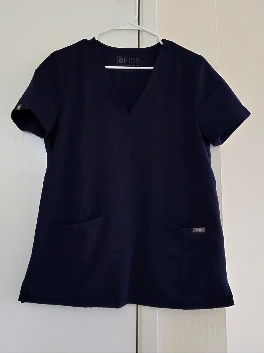 Figs V-Neck Scrub Top - Navy Blue